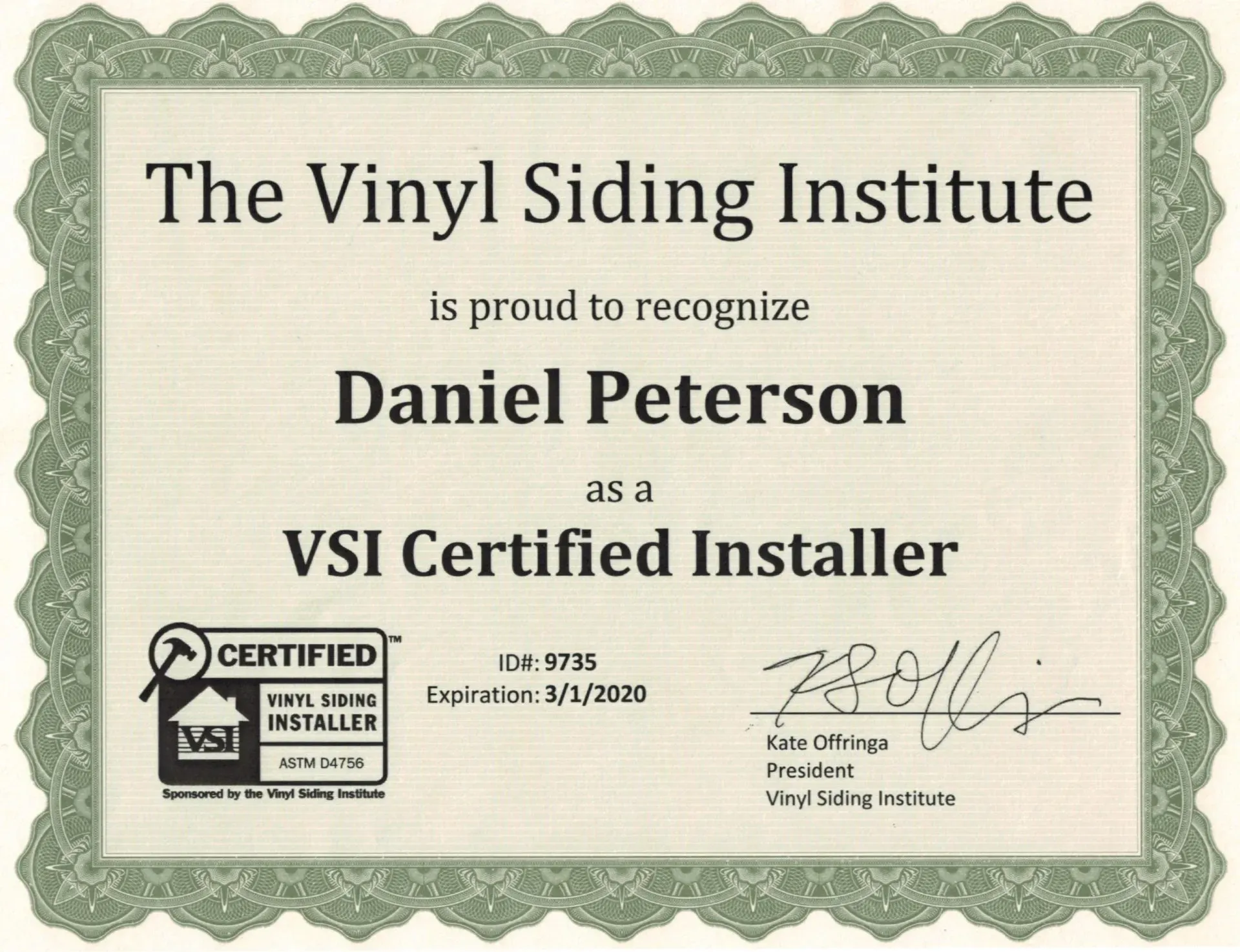 The Vinyl Siding Institute