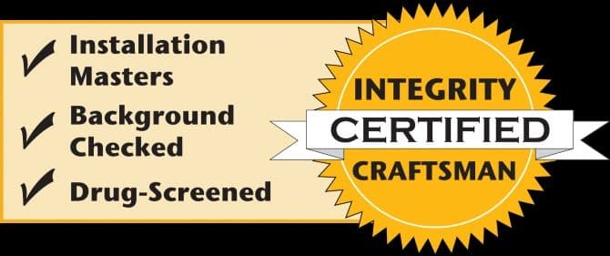 The Integrity Craftsman Certified seal.